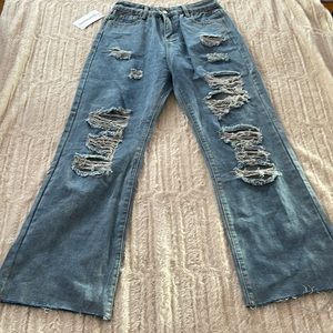 Anotherchill High Waisted Super Ripped Jeans NWT SZ Small